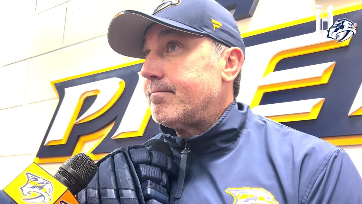 Ryan O'Reilly impressed by Brady Martin's skill, delighted by his attitude during Predators training camp