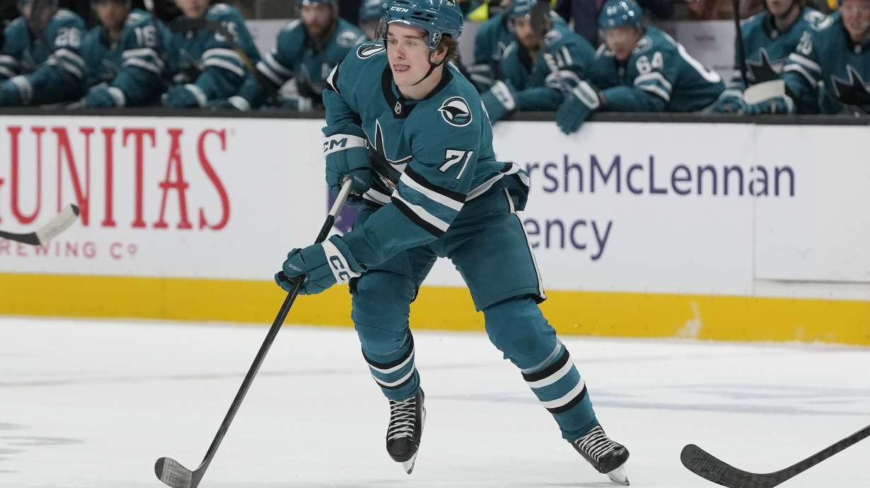 Celebrini's goal and Askarov's save on penalty shot lead the Sharks to 2-1 win over the Penguins