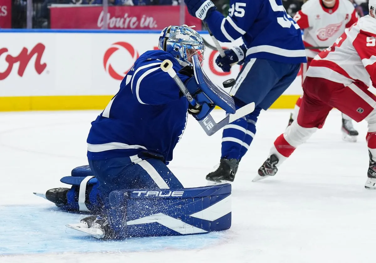 Anthony Stolarz Avoids Injury After Head Hit as Morgan Rielly Takes No Exception