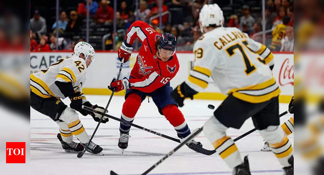 Sonny Milano of the Washington Capitals attempts an audacious net-front lacrosse goal against the Boston Bruins | NHL News