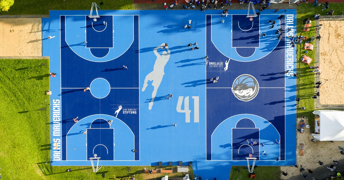 Dallas Mavericks renovate basketball courts in Germany to honor Dirk Nowitzki
