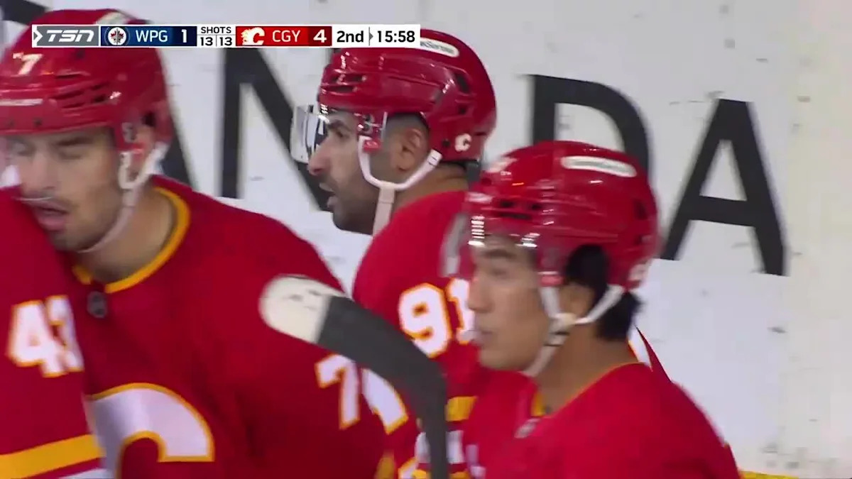 Joel Hanley with a Goal vs. Winnipeg Jets