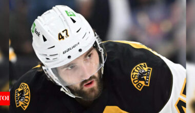 Boston Bruins’ Mark Kastelic charges at New York Ranger’s 6-foot-9 Matt Rempe refusing to flinch | NHL News
