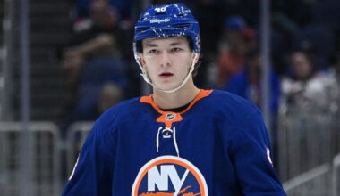 Matthew Schaefer won't admit to any rookie nerves before NHL debut