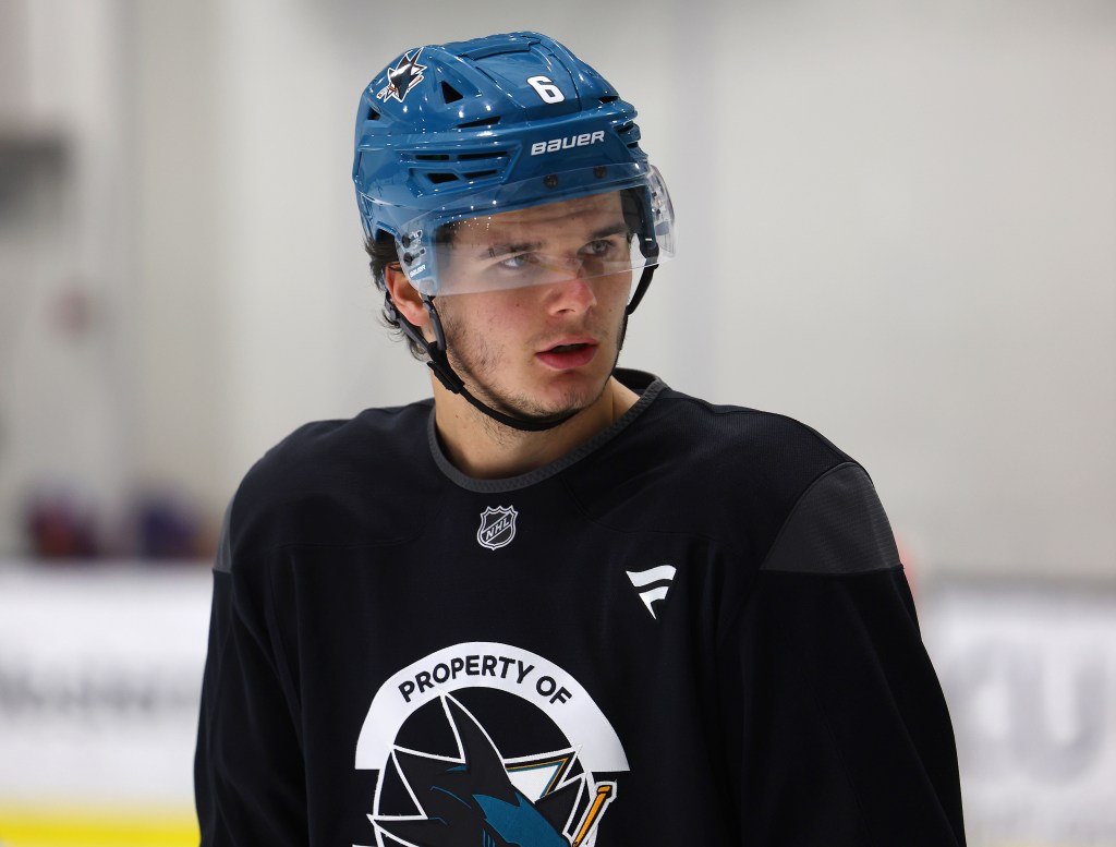 San Jose Sharks sit Michael Misa, Sam Dickinson vs. Vegas Golden Knights