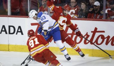 Neighbours scores twice for St. Louis Blues in 4-2 win over Calgary Flames | Fraser Valley Today