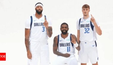 "I’m the only National Champion here"- Anthony Davis hilariously trolls Dallas Mavericks teammates Cooper Flagg and Kyrie Irving over NCAA Title | NBA News