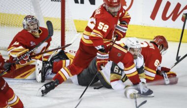 Calgary Flames starting strong, fading late early this NHL season