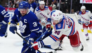 Rangers fall to Maple Leafs in OT after tying it in third period