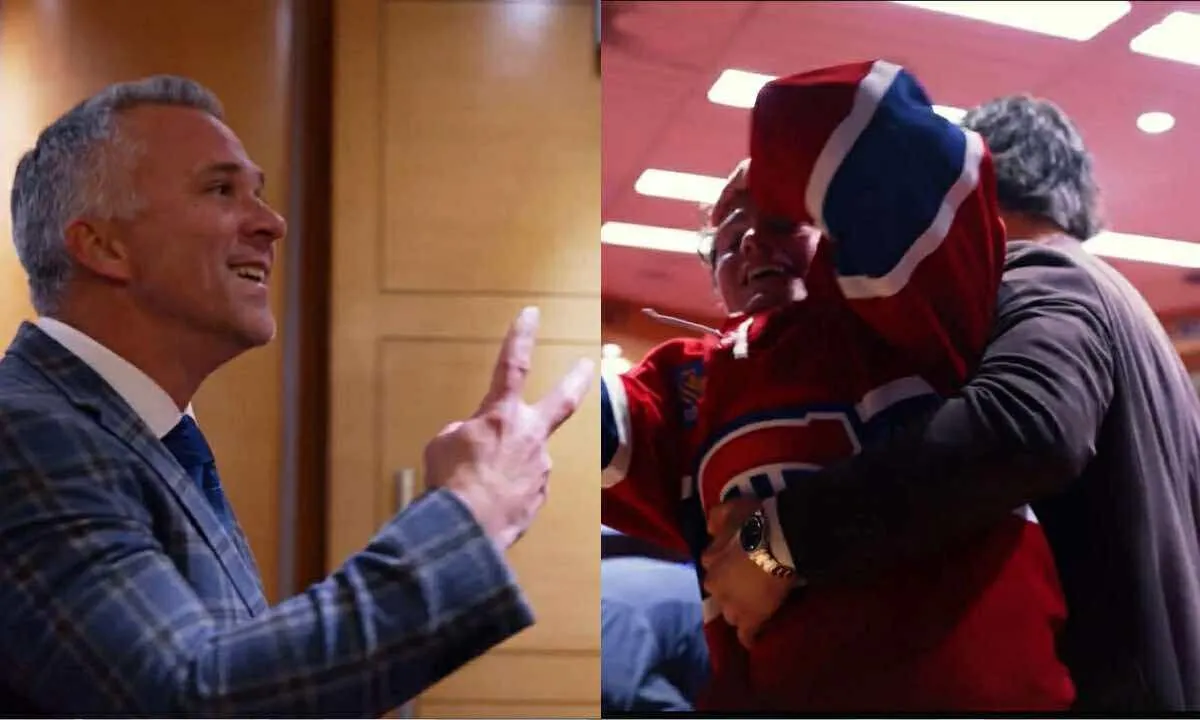 St-Louis' Priceless Reaction to Caufield's Two-Goal Night Is Winning Over Habs Fans Everywhere