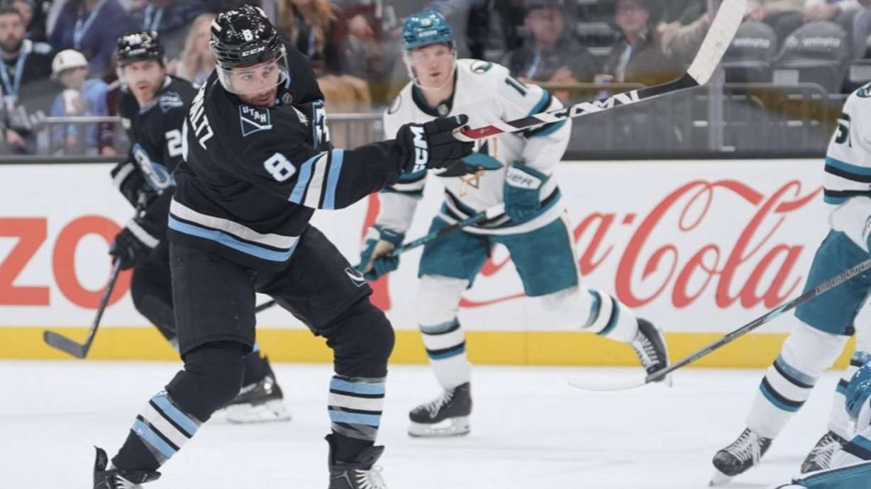 Nick Schmaltz earns 1st Utah Mammoth home hat trick in 6-3 win over San Jose