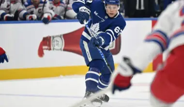 Easton Cowan Replaced on the Top Line After a Tough Night Against the Rangers