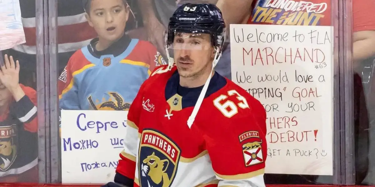 Brad Marchand taking pregame skate with the Florida Panthers