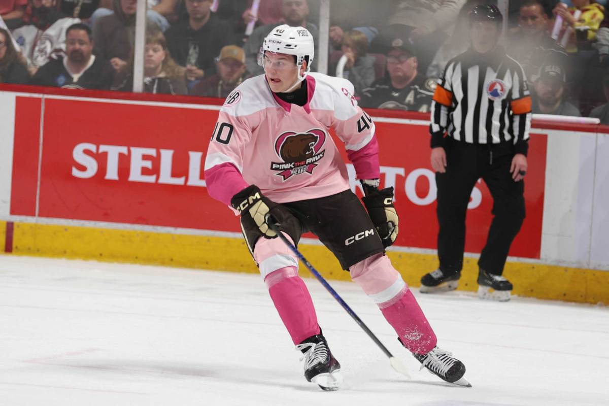 Ilya Protas scores first AHL goal and notches first career multi-point game in Hershey’s 5-1 win over Springfield