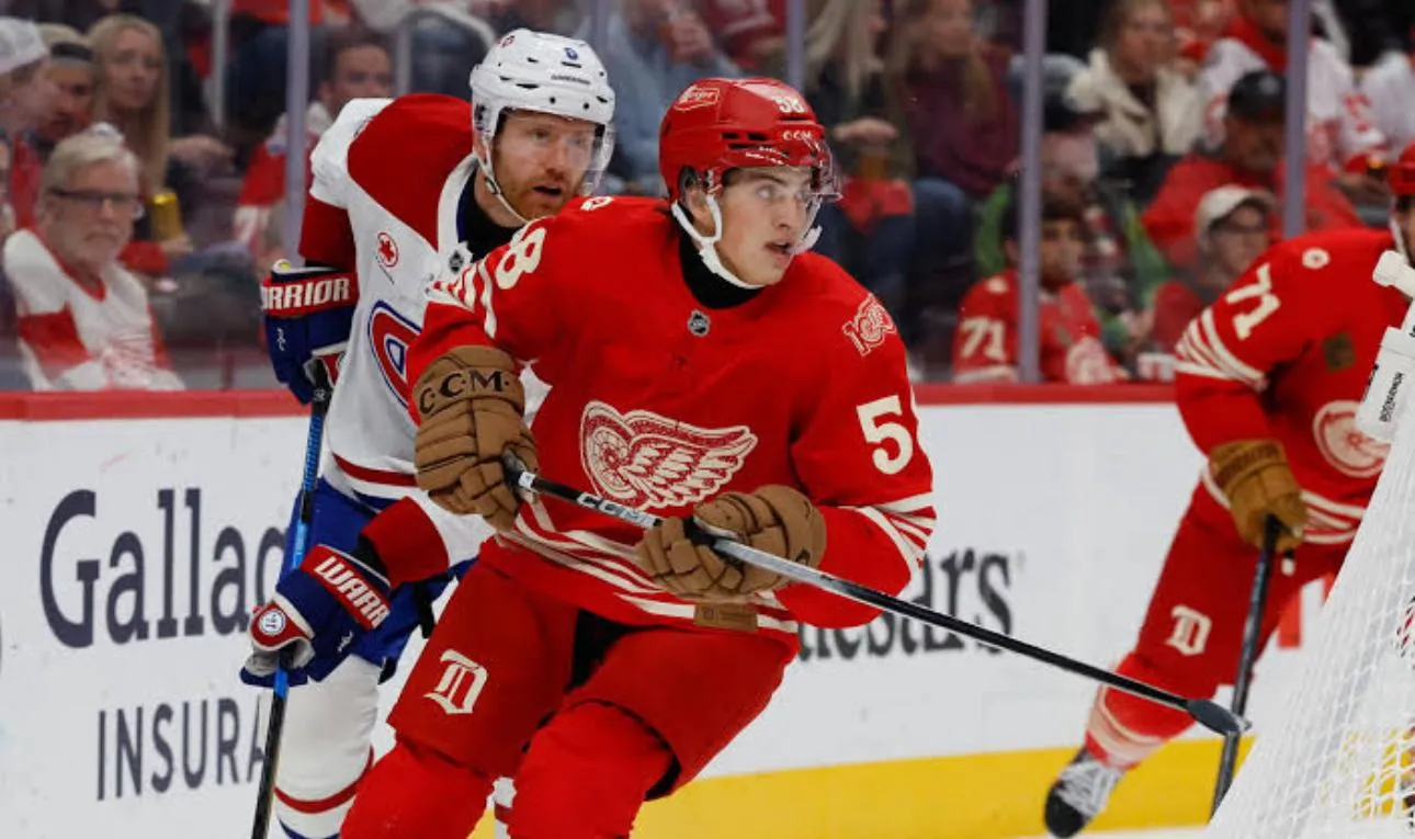 Red Wings' rookies first set of NHL goals help Detroit defeat the Edmonton Oilers on Sunday