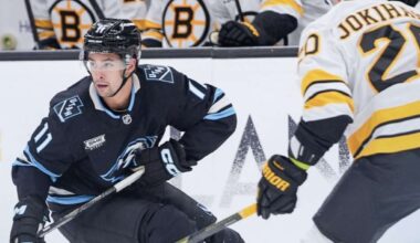 Utah's No. 11 gets 11th game-winner in 3-2 Mammoth home win over Boston Bruins