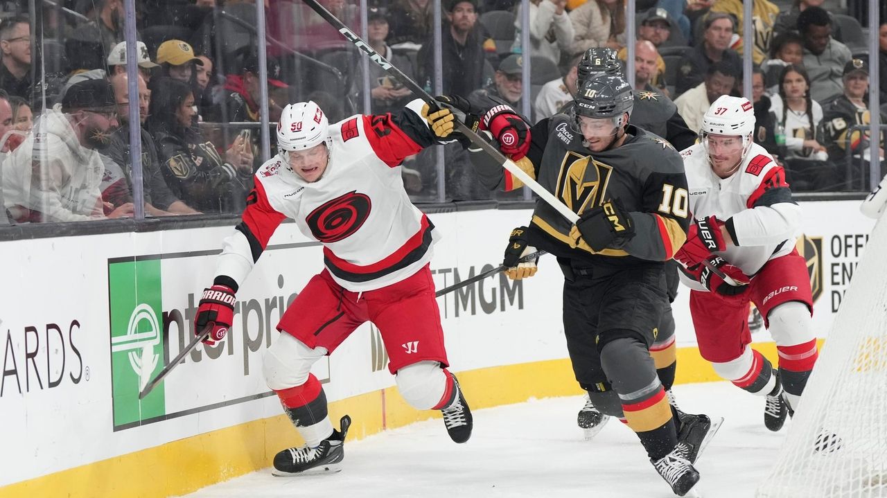 Barbashev has goal and assist as Golden Knights beat Hurricanes 4-1