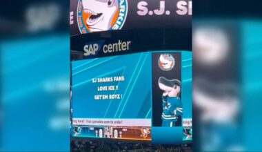 San Jose Sharks apologize for 'offensively worded message'