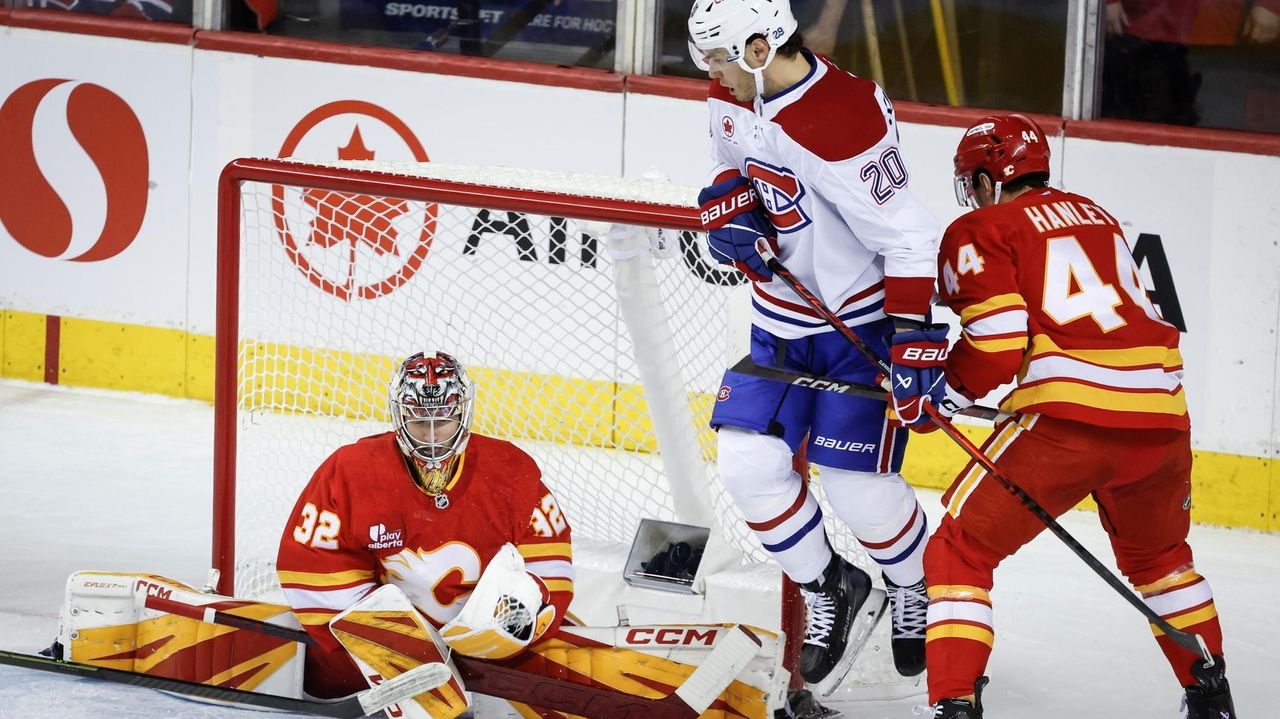 Mike Matheson scores in overtime to lift the Canadiens past the Flames, 2-1