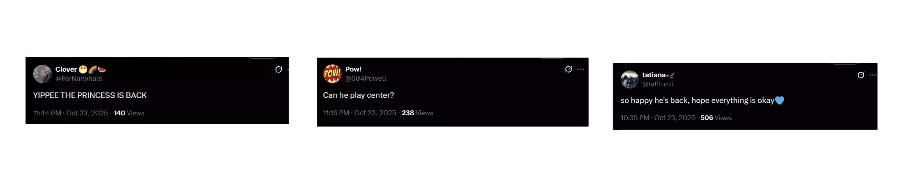 Fans celebrate Brock Boeser’s comeback