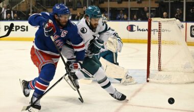 Rangers fall to Sharks in overtime on Will Smith's goal