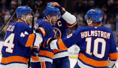 Islanders dominate Red Wings, earn fourth straight victory