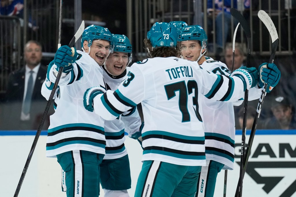 Macklin Celebrini, Will Smith lift San Jose Sharks past New York Rangers
