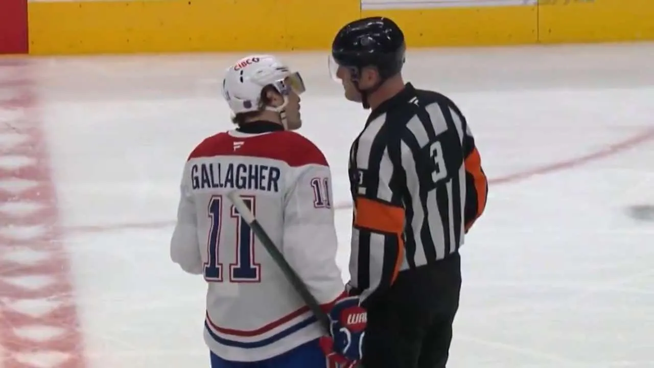 We Finally Know What the Referee Yelled at Brendan Gallagher During Their Heated Exchange