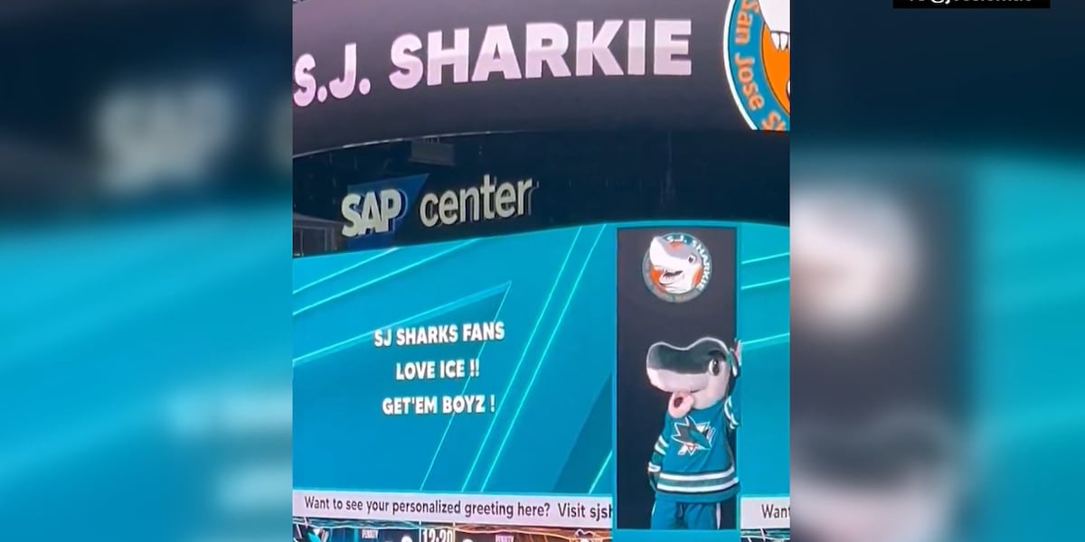 San Jose Sharks apologize for pro-ICE message displayed on Hispanic heritage night