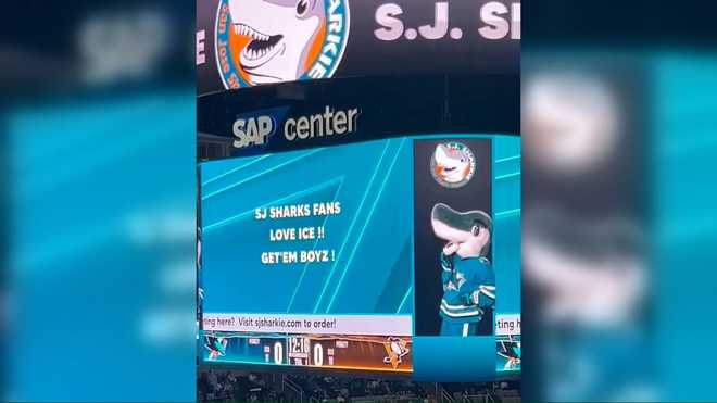 San Jose Sharks apologize for ‘offensively worded message’ displayed during Hispanic Heritage Night