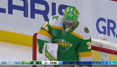 Logan Cooley with a Goal vs. Minnesota Wild