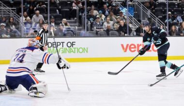 Eberle scores 2 goals as Kraken beat Oilers 3-2 to improve franchise's best start to 5-2-2