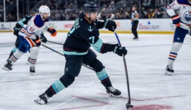 Ex-Oiler Jordan Eberle scores twice in Kraken victory