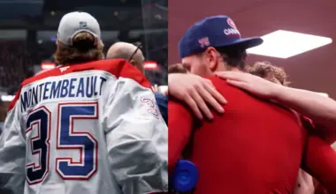 A Touching Locker Room Moment Between Montembeault and Dobes Turns Heads After the Canadiens' Win
