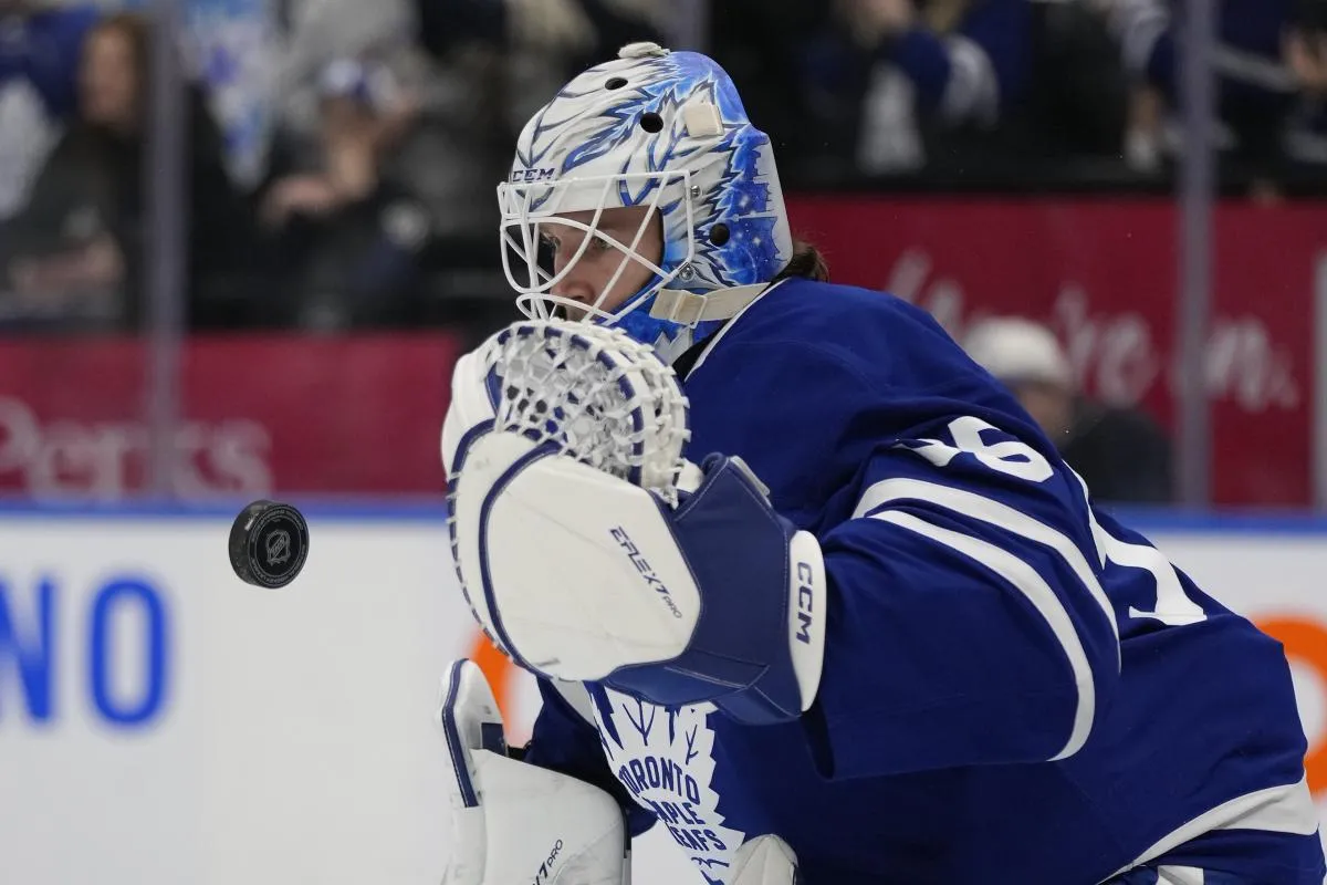 Maple Leafs Send Goaltender Down to American Hockey League Following OT Win