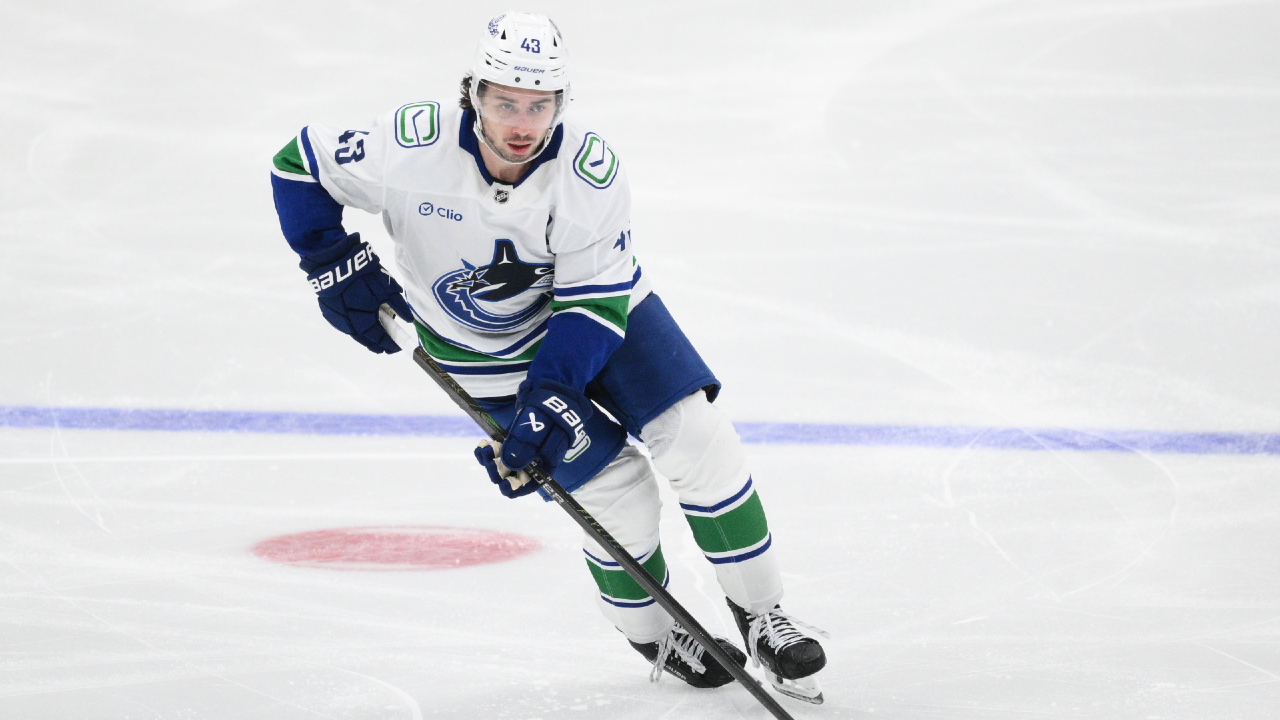 Canucks' Quinn Hughes out vs. Oilers with lower-body injury