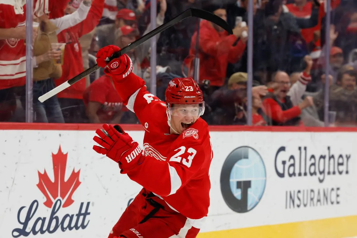 Red Wings surprisingly demote top line forward ahead of facing the Blues Saturday