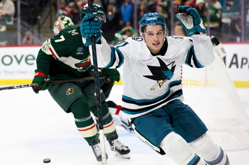 San Jose Sharks' Macklin Celebrini scores in OT in win over Minnesota Wild