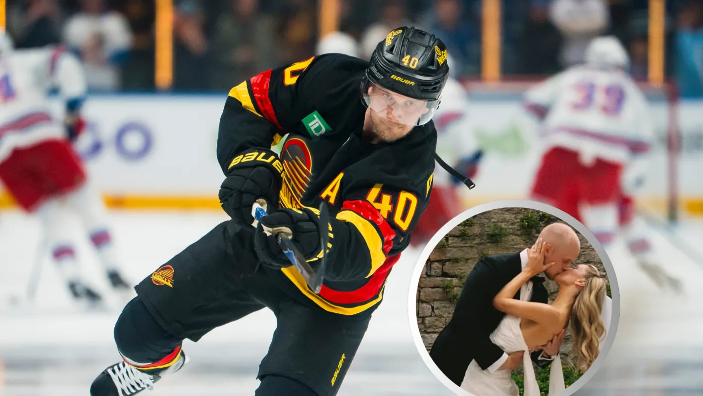 Canucks' Elias Pettersson Goes Viral For Sharing Unseen Photos of His Wedding That is Taking Fans By