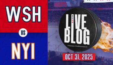 Live updates: Washington Capitals vs New York Islanders at Capital One Arena on Hockey Halloween