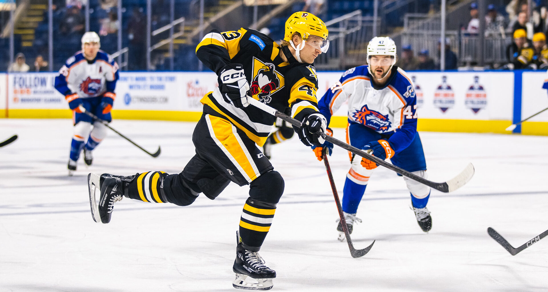 PENGUINS SCORE SIX UNANSWERED FOR COMEBACK WIN