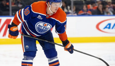 How long can Trent Frederic hang in the top line with two Oilers superstars?