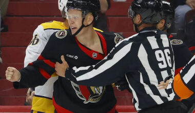 Brady Tkachuk turns coach from above as Senators captain recovers from surgery