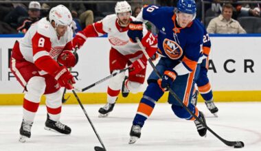 Islanders’ Simon Holmstrom working on finding ‘balance’ of being more aggressive offensively