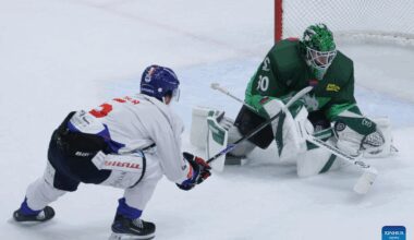 HK Olimpija vs. HC TIWAG Innsbruck -Xinhua