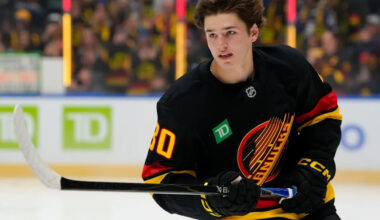 Edmonton product Braeden Cootes to face off in second NHL game for Canucks against Oilers