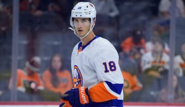 New York Islanders F Pierre Engvall likely done for season after ankle surgery