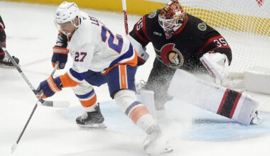 Ottawa Senators coach Travis Green steaming after loss to Isles