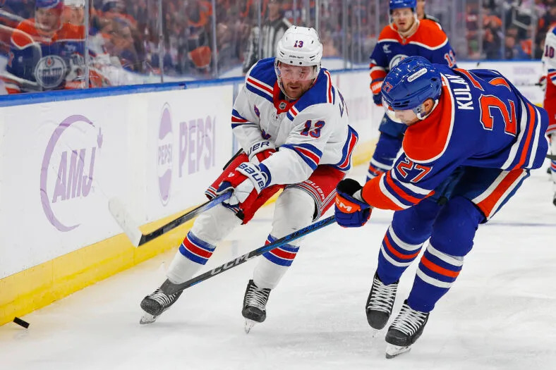 NHL: New York Rangers at Edmonton Oilers