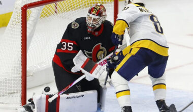 Senators drop home opener as captain Brady Tkachuk can't finish the game